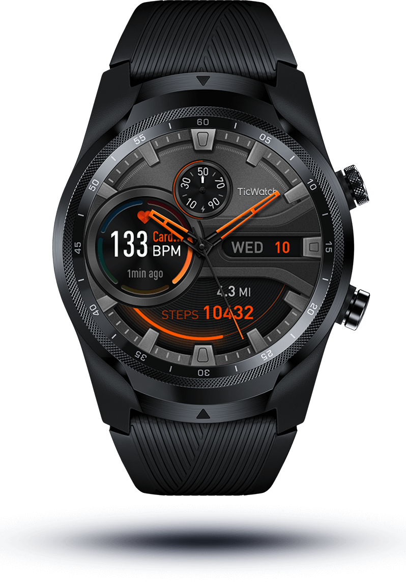 TicWatch Pro 4G LTE Your phone free active smartwatch with unbeatable battery life